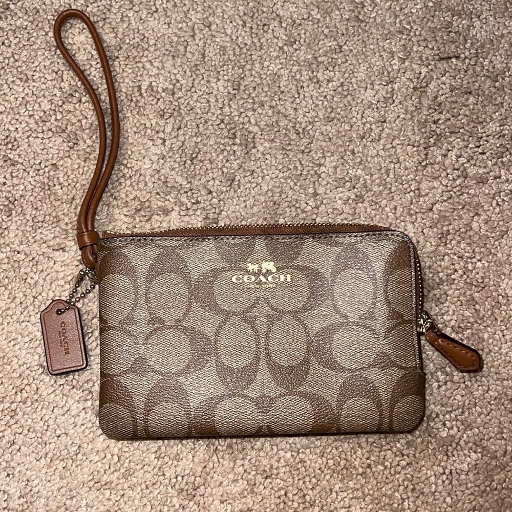 COACH Double Zip Wristlet